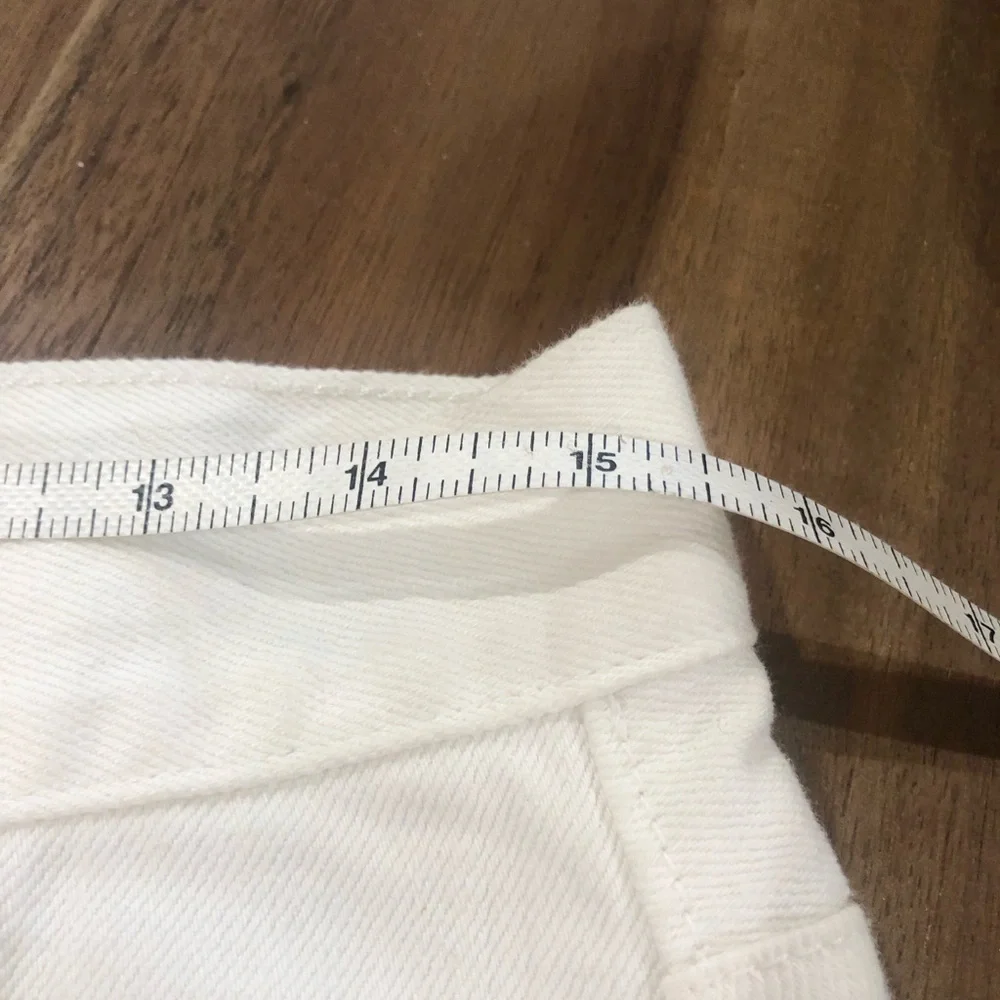 NWT J. Crew White Denim Mini Skirt 28